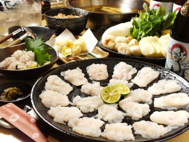 Fugu restaurant famous for Bentencho ★ We recommend the seasonal pike conger course ♪