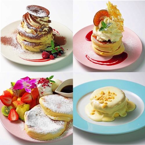 [Rani Cafe Homemade Pancakes] All 8 types are available ♪ You can also enjoy seasonal products ♪