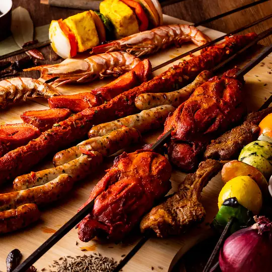 生ビール付【3H飲放＋食べ放題】豪快BBQと選べる本格メイン含『インペリアル』全9品6000⇒5000円