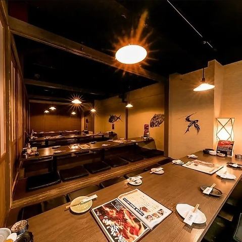 We can accommodate up to 60 people in private rooms! Recommended for banquets.