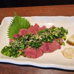 朝挽き肝ネギまみれ