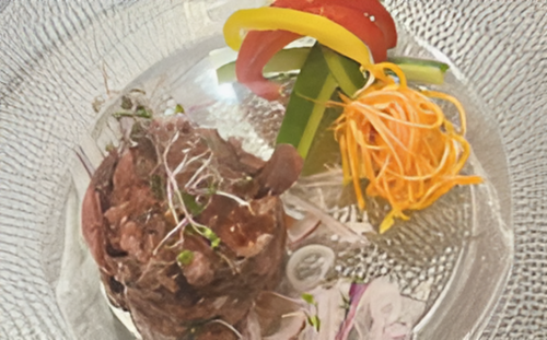 鹿のタルタルステーキ