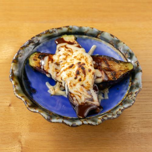 焦がしチーズの茄子ステーキ