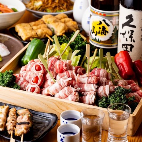 Enjoy luxury with all-you-can-eat binchotan grilled yakitori and snow crab.Even in this Kanda store, you can enjoy 2 hours of all-you-can-drink for just 2,980 yen!