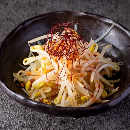 豆もやしナムル～食べる辣油添え～