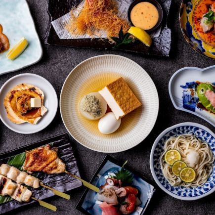 ◎生付き3H飲み放題◎出汁おでんと鮮魚5点盛＆焼き鳥など贅沢11品『名物コース』6000円⇒5000円