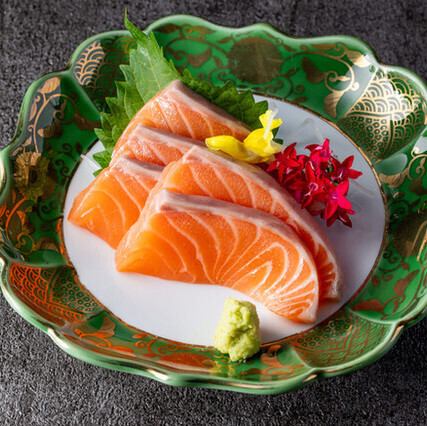Salmon sashimi