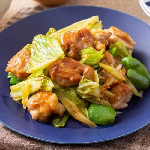 鶏肉と辛味噌炒め