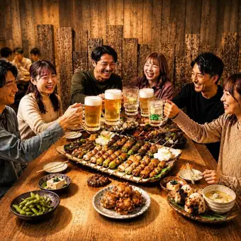 ◇2時間制、飲み放題付き税込3700円コース(2名様より)◇