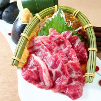 Special marbled horse sashimi
