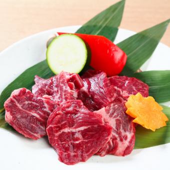 Beef skirt steak iron plate