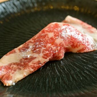 Grilled Japanese black beef sushi