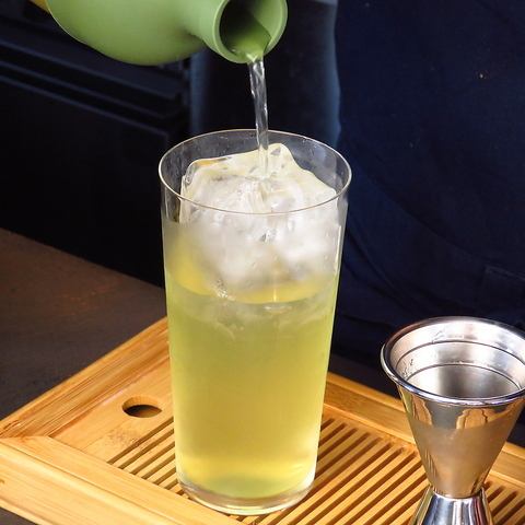 お茶ハイでさっぱりと