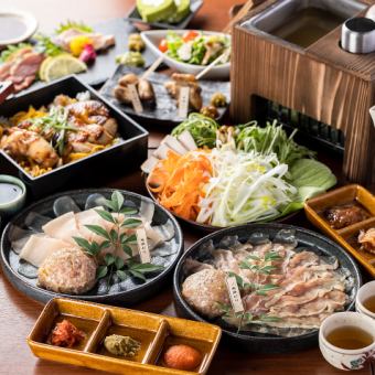 老舗精肉屋直送のブランド鶏を様々な食べ方で 11品恵那どりコース
