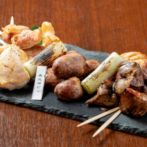 奥三河どり五種盛り