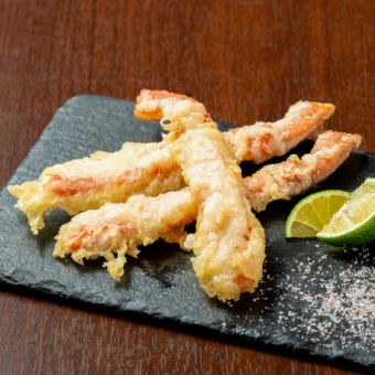 ズワイ蟹天ぷら1本