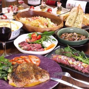 [Full stomach course♪] 10 dishes including raclette and steak! Luxury-ZEI-course 5,000 yen!