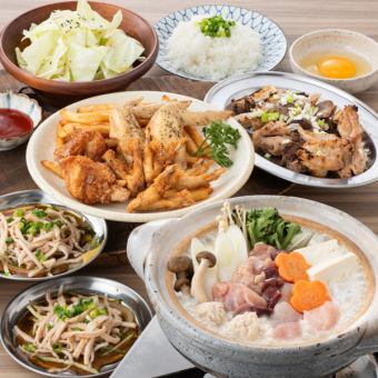 [Ebiju Golden Chicken Hotpot Course] 120 minutes all-you-can-drink included, 6 dishes, 4,000 yen (tax included)