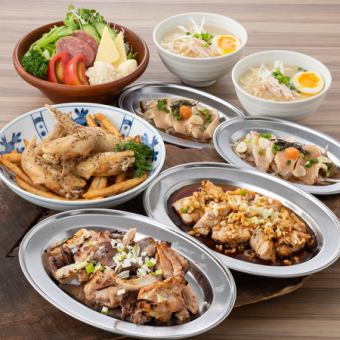 【とり家堪能コース】120分飲み放題付き・お料理全6品 4000円(税込)