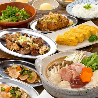 [11/1～]【ゑび寿鶏ちゃんこ鍋コース】お料理全7品・120分飲み放題付き〈樽生ビールOK〉4500円