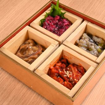 お酒のアテ玉手箱(アテ4種盛り)