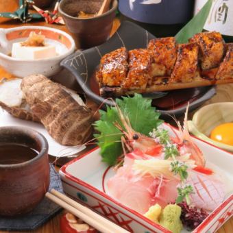 僅烹飪【週日豪華套餐】時令菜餚+著名的烤肉丸等13道菜 5,500日元（含稅）