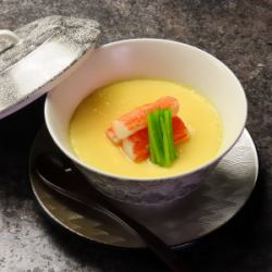 Crab steamed egg custard