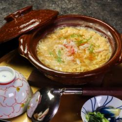 Crab porridge