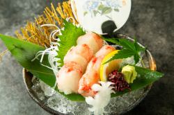 King crab sashimi