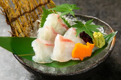 Sea bream sashimi