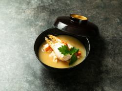 Crab miso soup