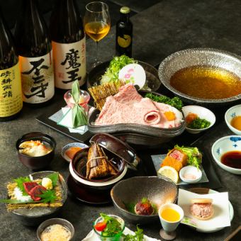 “Kanichoja黑毛和牛套餐”10道菜品18,000日元/19,800日元（含税）