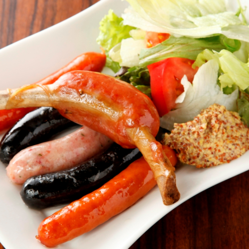 Assorted sausages ~ with sauerkraut ~