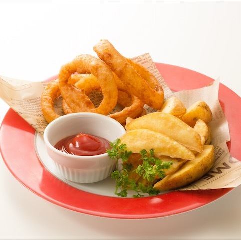 Hokkaido fries and onion rings