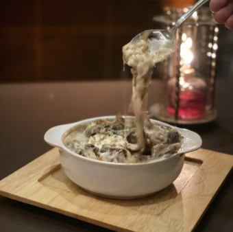 Hokkaido mushroom and potato gratin