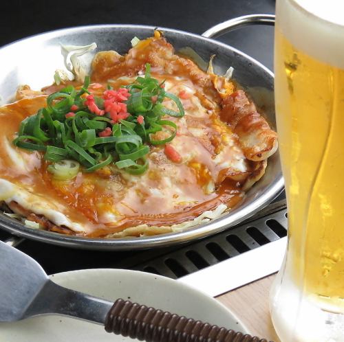 お酒に合う鉄板料理多数あり!!今宵は鉄板で一杯いかが？