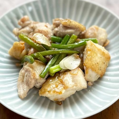 鶏もものガーリック塩焼