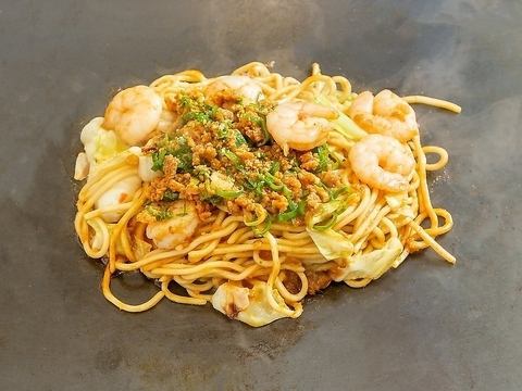 Dry Dan Dan Yakisoba (with shrimp and Dan Dan minced meat)