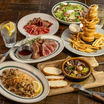 【飲み放題120分付(Lo30分前)】 春のNICK肉宴会コース5000円