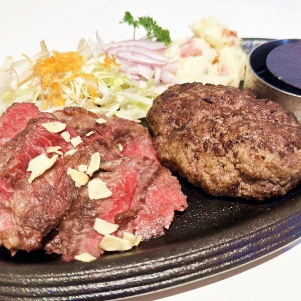 COMBO <Wagyu Beef> (hamburger steak 150g + steak 100g)