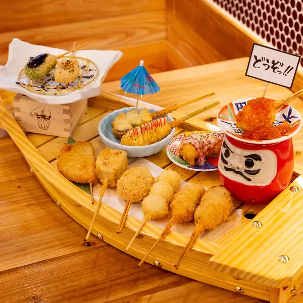 絶品!お酒との相性抜群【串揚げ】全16種類以上