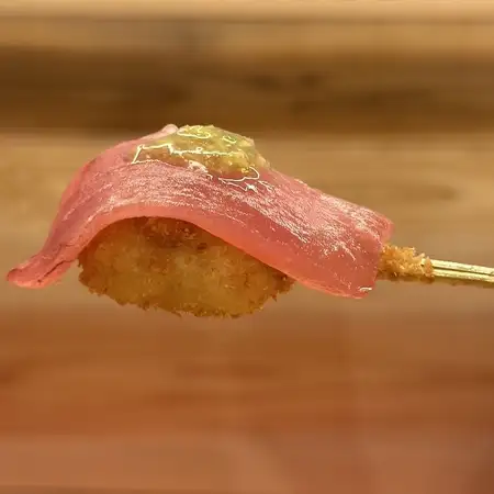 マグロ寿司串揚げ