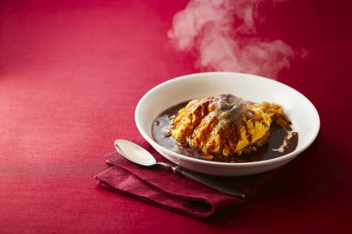 ふわふわ帽子のオムライス