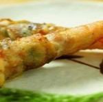 Shrimp meat skewer