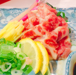 Marbled horsemeat sashimi delivered directly from Kumamoto