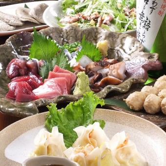 【Yumuji套餐】只有食物，7道菜，3000日元（含稅）!! 3小時無限暢飲+1800日元