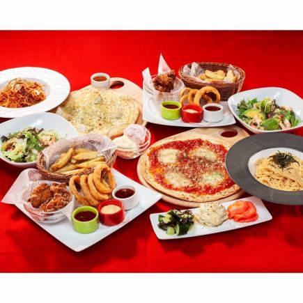 ★土日祝ディナータイム(17:30~27:00)★プレミアムコース2時間4,000(税込)※お料理のみ