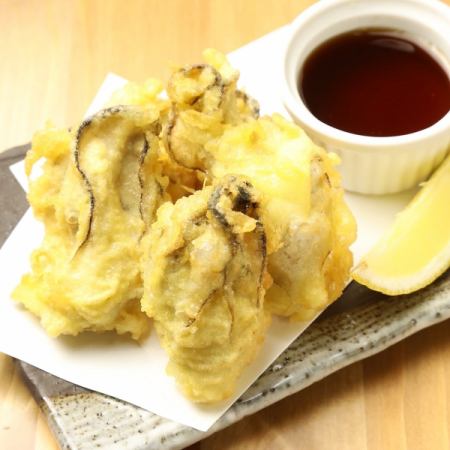 Oyster tempura from Hiroshima Prefecture