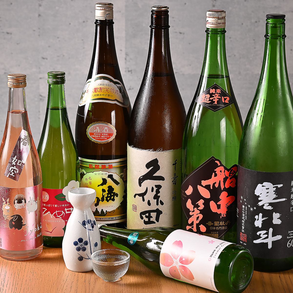 各種豊富な日本酒もご用意しております◎