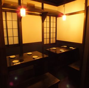 A semi-private room type seat at the back of the second floor.It is a recommended seat for a drinking party with a small number of people.[Yokohama/Izakaya/All-you-can-drink/Girls' night out/Date/Semi-private room]